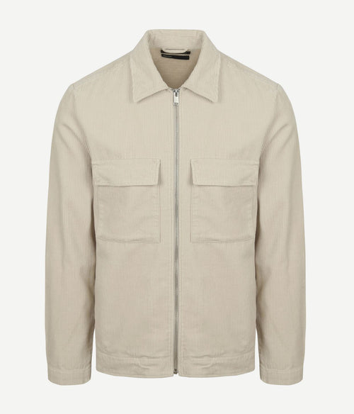 Corduroy overshirt ecru