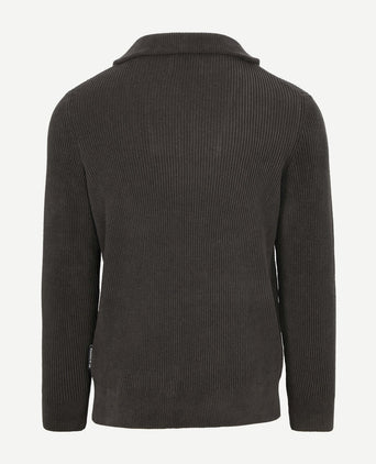 Marc o'polo halve rits trui antraciet | Regular-fit