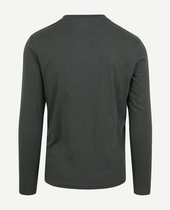 Marc o'polo long sleeve t-shirt donkergroen | Regular-fit