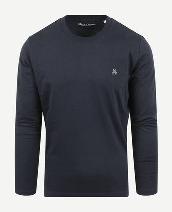 Long sleeve t-shirt donkerblauw