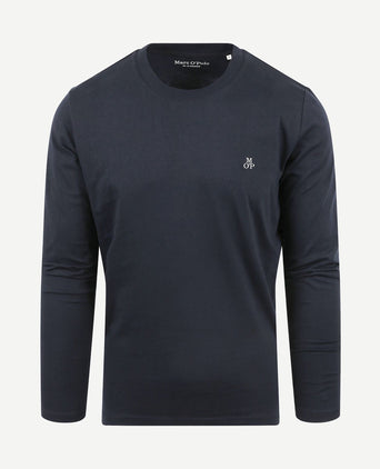 Long sleeve t-shirt donkerblauw