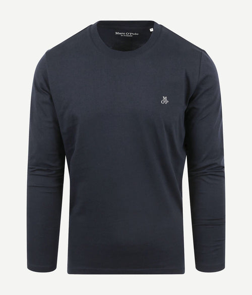 Marc o'polo long sleeve t-shirt donkerblauw | Regular-fit