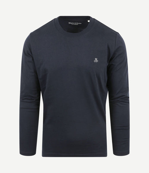 Long sleeve t-shirt donkerblauw
