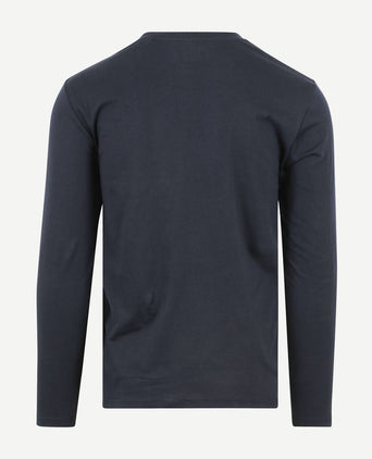 Long sleeve t-shirt donkerblauw