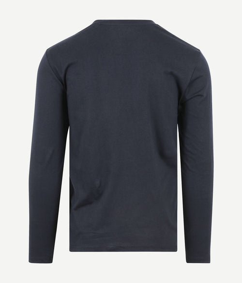 Long sleeve t-shirt donkerblauw