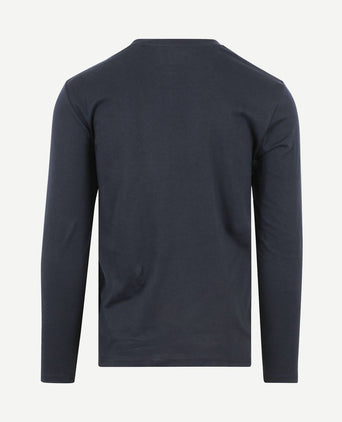 Long sleeve t-shirt donkerblauw