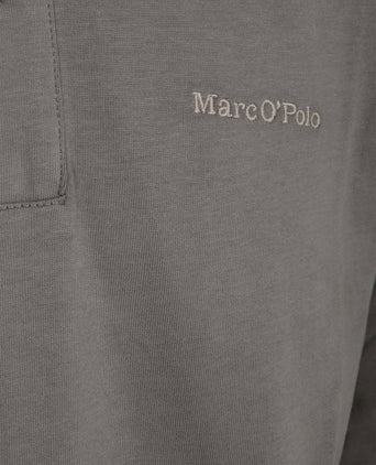 Longsleeve heavy poloshirt graphite dust