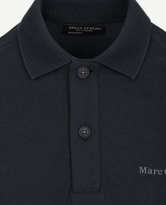 Longsleeve heavy poloshirt peppercorn grey