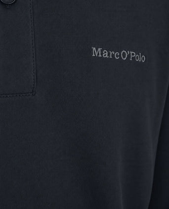 Longsleeve heavy poloshirt peppercorn grey