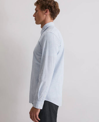 Overhemd streep lichtblauw