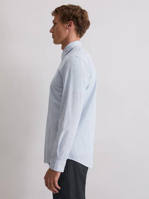 Overhemd streep lichtblauw