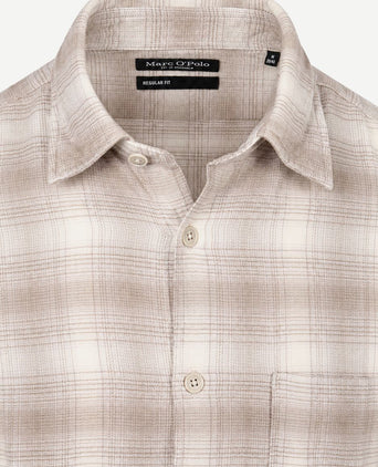 Shirt check beige