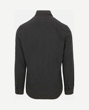 Overhemd flanel print antraciet