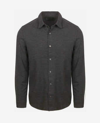 Overhemd flanel print antraciet