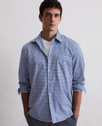 Marc o'polo overhemd ruiten blauw | Regular-fit