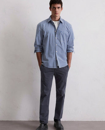 Marc o'polo overhemd ruiten blauw | Regular-fit