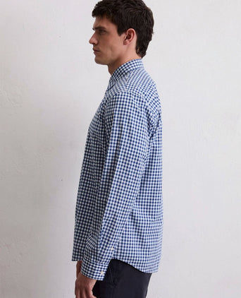 Marc o'polo overhemd ruiten blauw | Regular-fit