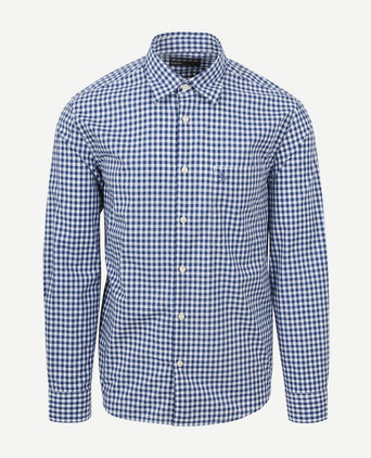 Marc o'polo overhemd ruiten blauw | Regular-fit