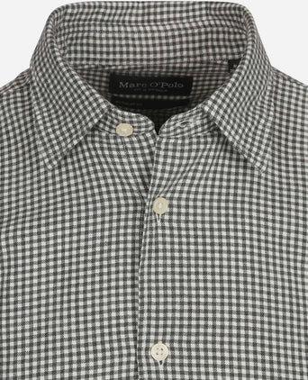 Marc o'polo overhemd ruiten grijs | Regular-fit