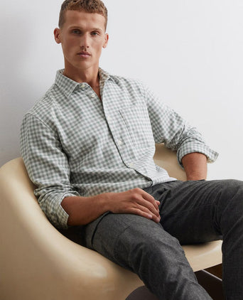 Marc o'polo overhemd ruiten groen | Regular-fit