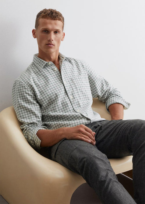 Marc o'polo overhemd ruiten groen | Regular-fit