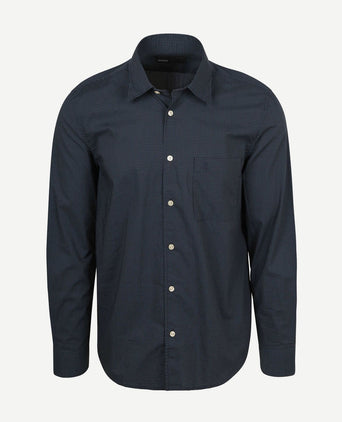 Overhemd ruiten vichy donkerblauw