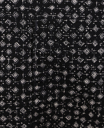 Overhemd short sleeves print donkerblauw