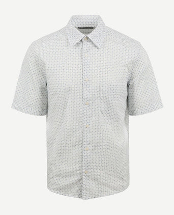 Marc o'polo overhemd short sleeves print wit | Regular-fit