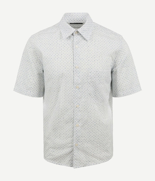 Marc o'polo overhemd short sleeves print wit | Regular-fit