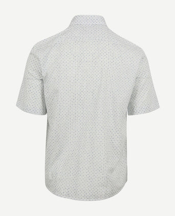 Marc o'polo overhemd short sleeves print wit | Regular-fit