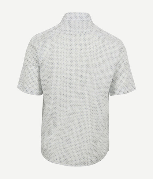 Marc o'polo overhemd short sleeves print wit | Regular-fit