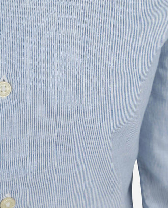 Overhemd streep lichtblauw