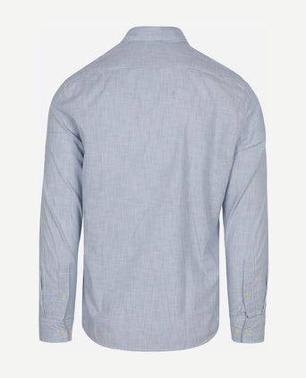 Overhemd streep lichtblauw