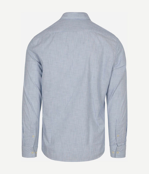 Overhemd streep lichtblauw