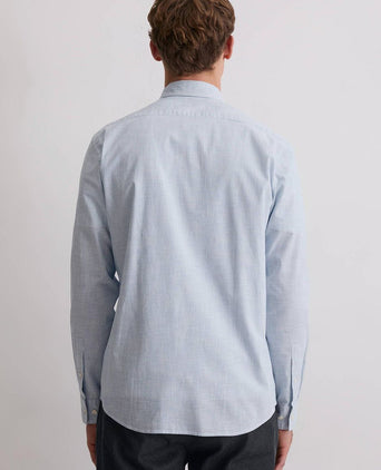 Overhemd streep lichtblauw