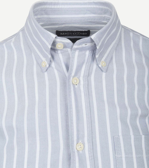 Overhemd strepen lichtblauw