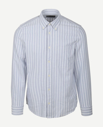Marc o'polo overhemd strepen lichtblauw | Regular-fit