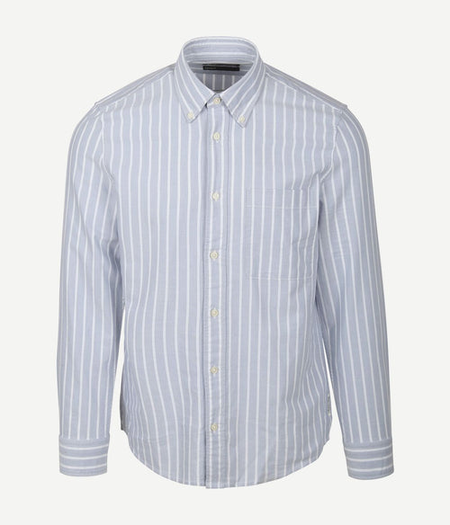 Marc o'polo overhemd strepen lichtblauw | Regular-fit