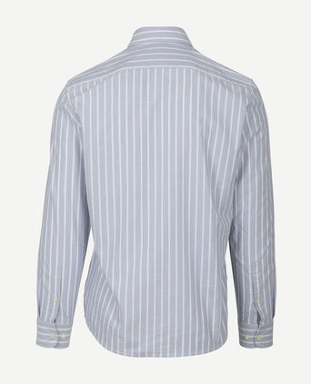 Overhemd strepen lichtblauw