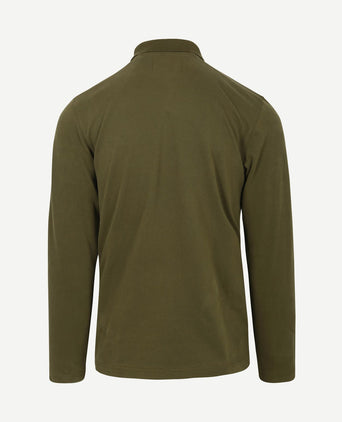 Poloshirt lange mouwen groen