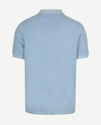 Poloshirt piqué dusted blauw