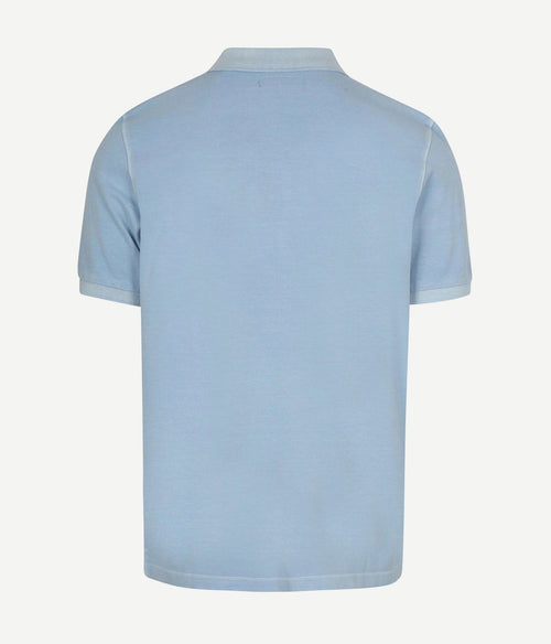 Poloshirt piqué dusted blauw