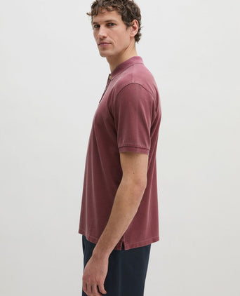 Poloshirt piqué acai rood