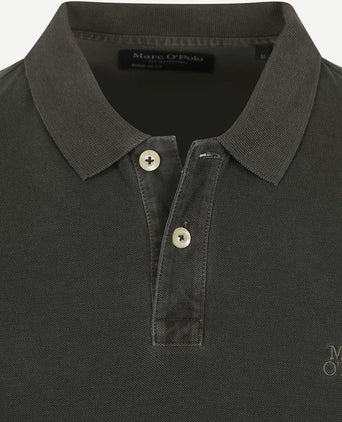 Marc o'polo poloshirt faded iron antraciet