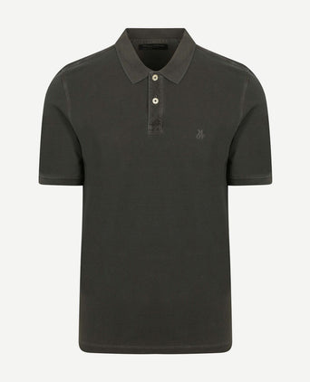 Marc o'polo poloshirt faded iron antraciet