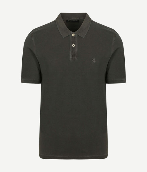 Marc o'polo poloshirt faded iron antraciet