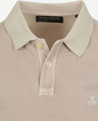 Marc o'polo poloshirt faded silk greige