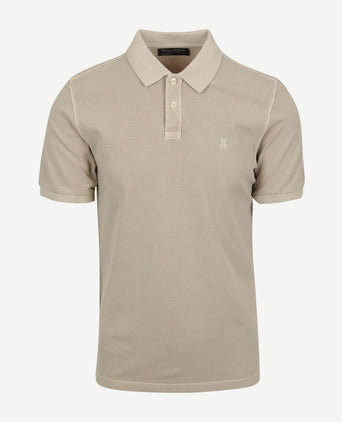 Poloshirt faded silk greige