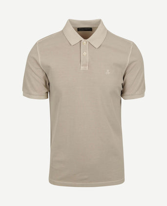 Poloshirt faded silk greige