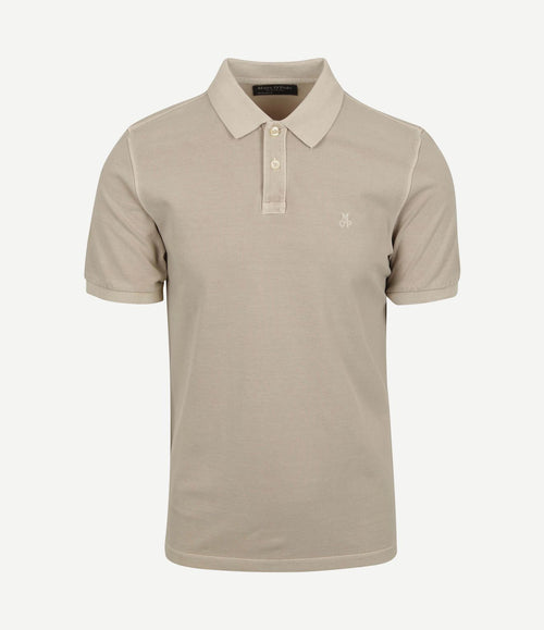 Poloshirt faded silk greige